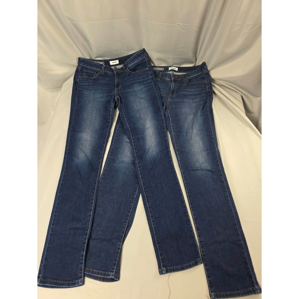 Lot of 2 Sonoma Women's Blue Jeans Size 8L Curvy Straight Denim Pants